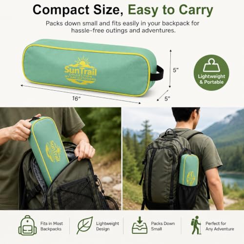 Portable Camping Chair Lightweight Foldable for Outdoor Travel & Hiking