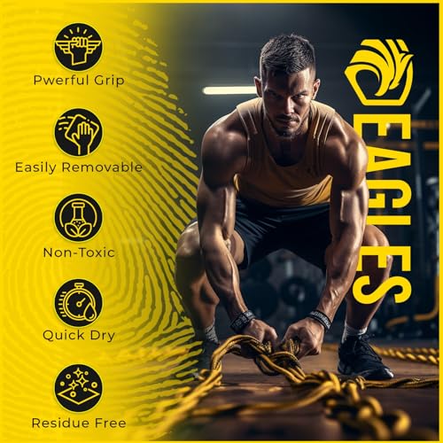 EAGLES Liquid Chalk for Gym, Climbing & Weightlifting – 60, 120, 280ml, Quick-Dry Grip Enhancer