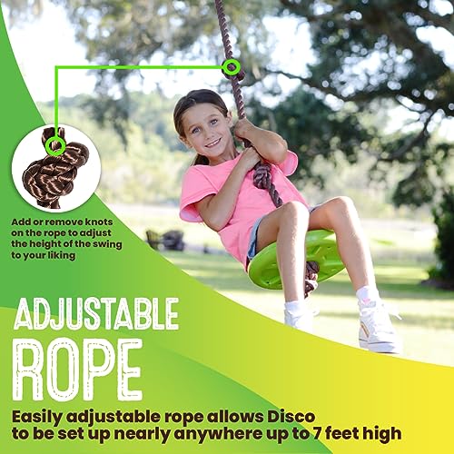 Disco Tree Swing - Adventure Outdoor Swing with Adjustable Rope