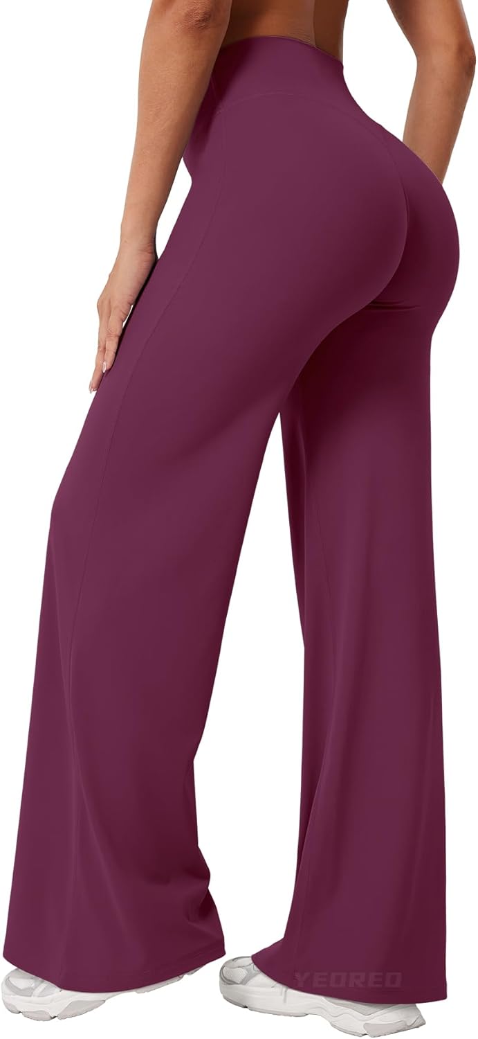 YEOREO Women's High Waist Workout Leggings - No Front Seam, Buttery Soft Gym Yoga Pants | 29" to 35" Sizes