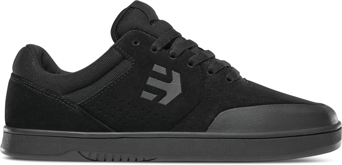 Etnies Marana – Iconic Pro Skate, Reinforced Michelin Cupsole, Cushioned Feel, 3X More Durable - Black/Black/Black - 10