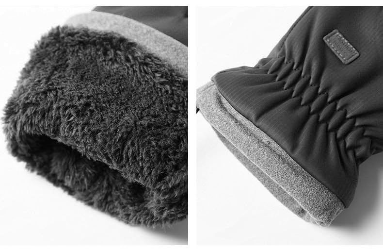 Winter Gloves for Men & Women - Touchscreen, Black