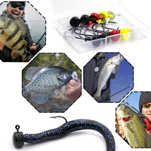 Ned Rig Jig Heads - 10pcs Mushroom Heads 1/16oz for Bass Fishing