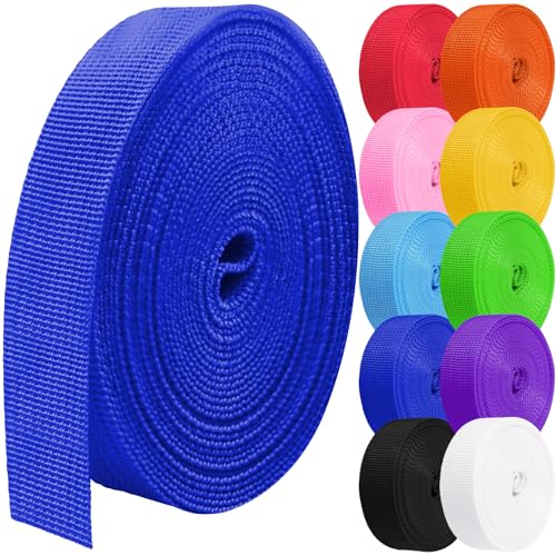 1 Inch Dark Blue Polypropylene Webbing Strap - 10 Yards