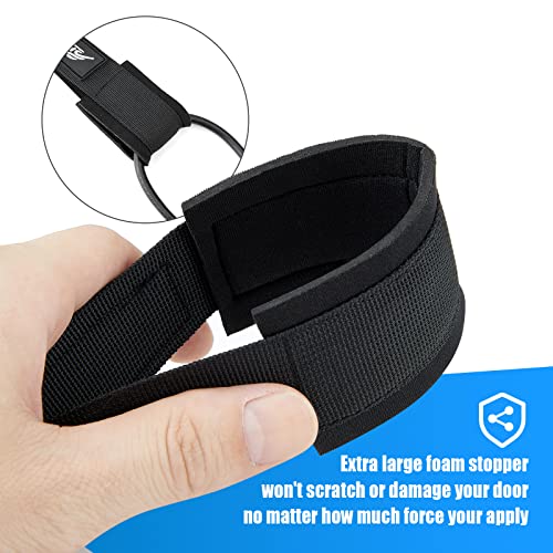 Heavy Duty Door Anchor for Resistance Bands - Black