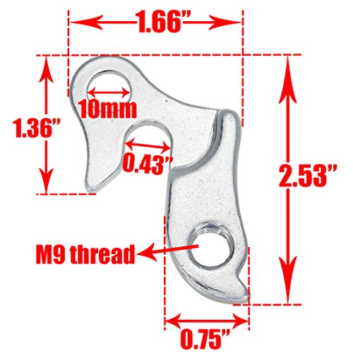 Universal Bicycle Derailleur Hanger - 2 Pcs Aluminium Alloy