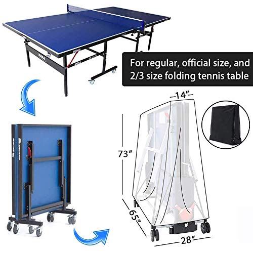 Heavy Duty Waterproof Ping Pong Table Cover for 9x5 FT Indoor & Outdoor Tables