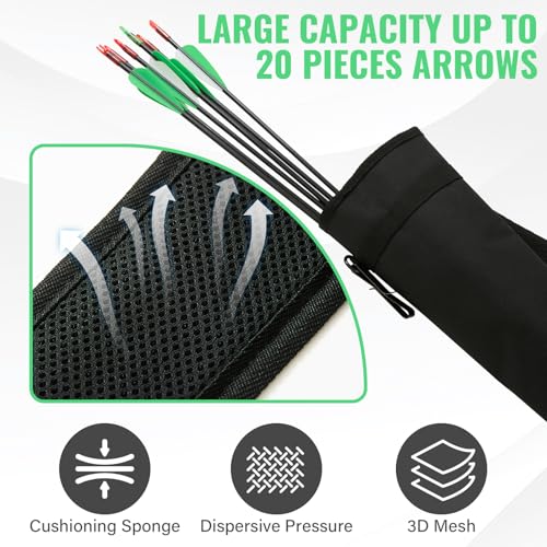 Adjustable Archery Quiver - Lightweight Foldable Arrow Holder