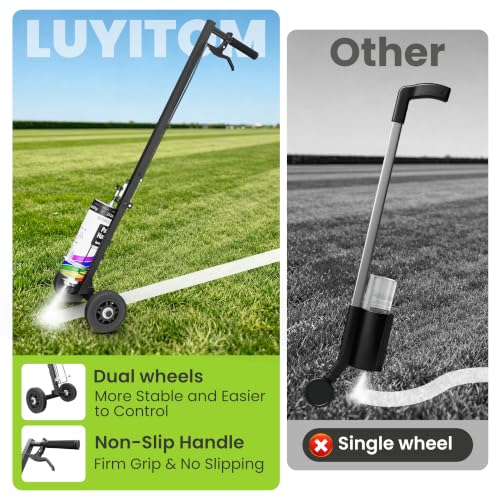 Dual-Wheel Line Painting Wand with Inverted T-Tip Nozzle
