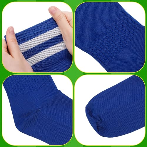Kids Football Socks - 4 Pairs in Black, White, Blue, Red