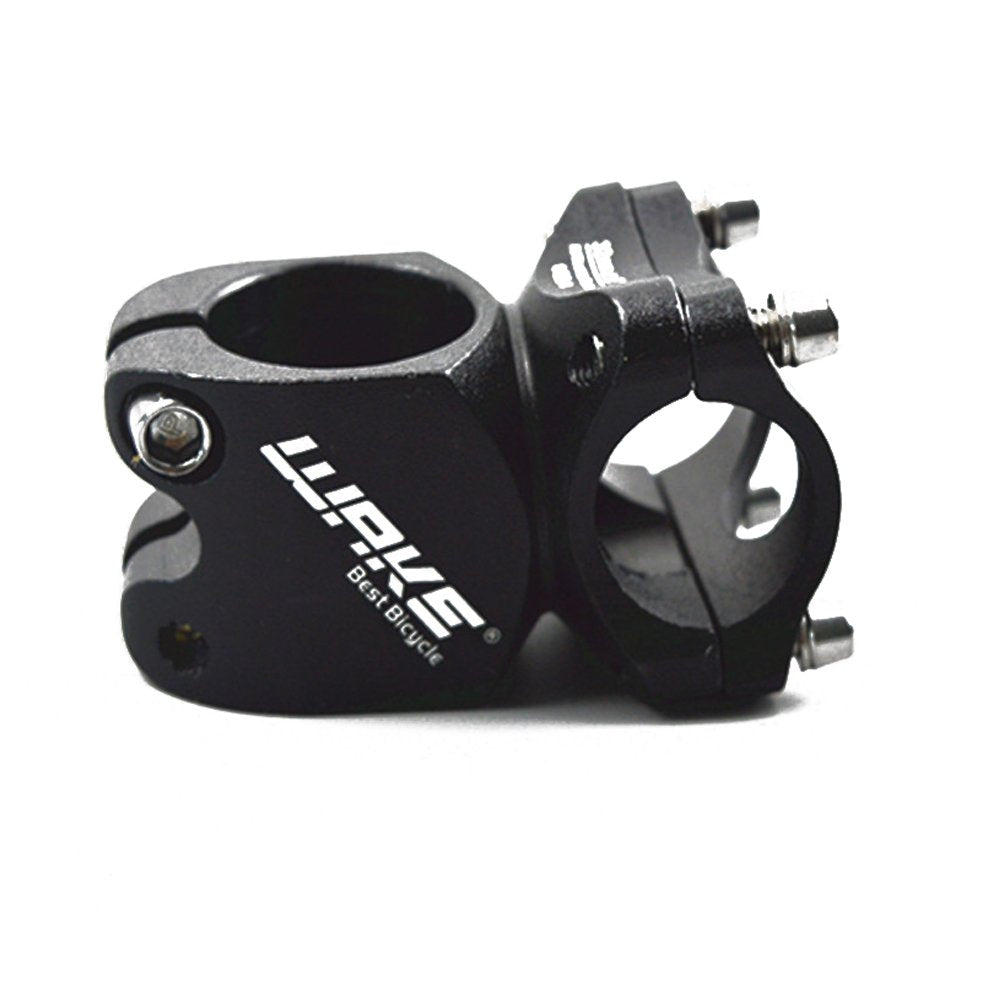 25.4 Stem 32mm Bike Stem Wake Mountain Bike Stem Short Handlebar Stem for Most Bicycle, Road Bike, MTB, BMX, Fixie Gear, Cycling (Aluminum Alloy, Black)