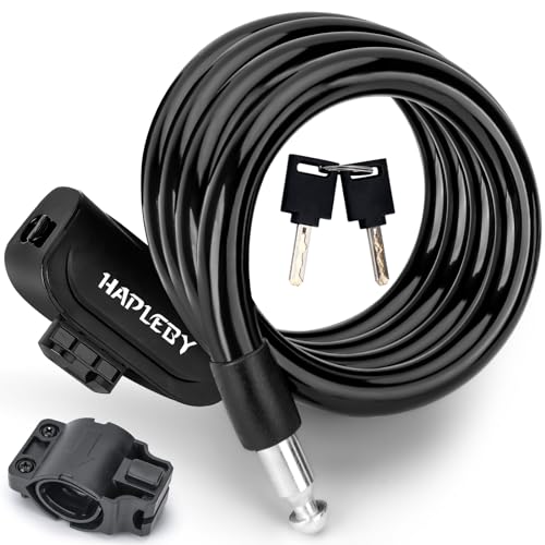 Heavy Duty Bicycle Cable Lock - 4 Feet with Mounting Bracket