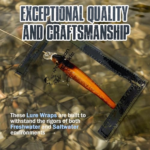 Large 10-Pack Clear PVC Fishing Lure Wraps for Treble Hooks, Water-Resistant Tackle Storage