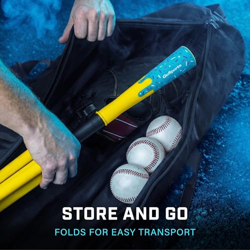 Adjustable Baseball & Softball Batting Tee with Steel Base - Youth & Adult Training Equipment