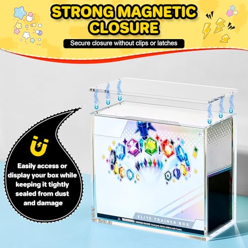 ETB Protector Case - 5mm Acrylic Display Box for Collectibles