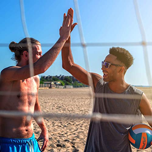 Beach Volleyball Boundary Lines Set - 2 Inch Portable with Anchors - Black