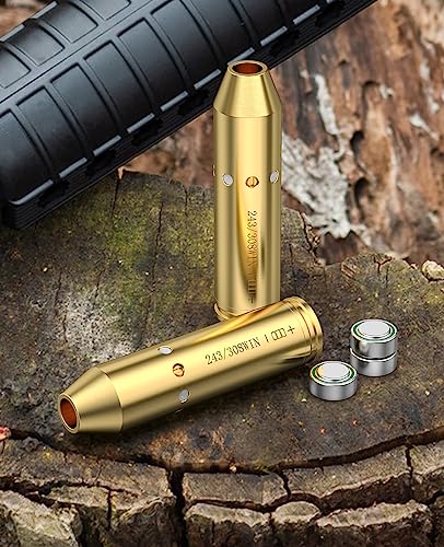 CVLIFE Bore Sight Laser 223 5.56mm/9mm/.243 308 with Batteries - Precision Gun Zeroing