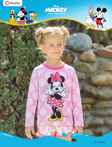 Kids' Disney Minnie Mouse Rash Guard Shirt - Pink, 6-7 Years