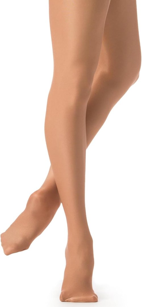 Danskin Plus Size Ultra Shimmery Footed Tights - Luxurious Comfort & Style in Black