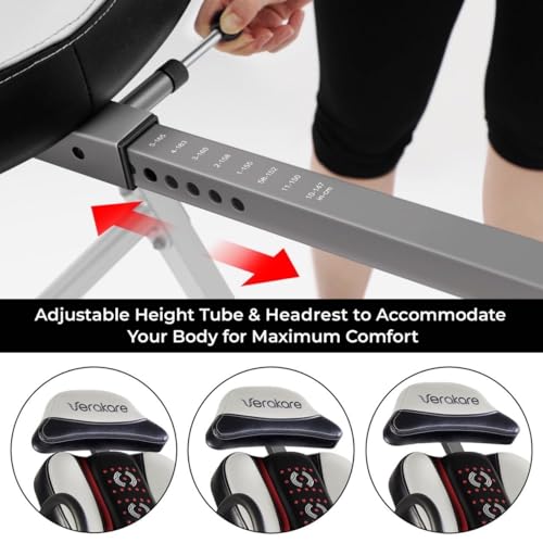 Advanced Heat and Massage Inversion Table for Back Relief