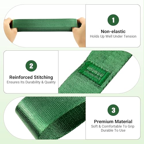 8 ft Stretch Strap with Loops for Physical Therapy & Yoga