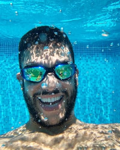 Swim Goggles 2 Pack for Adults - Anti-Fog, UV Protection, No Leak