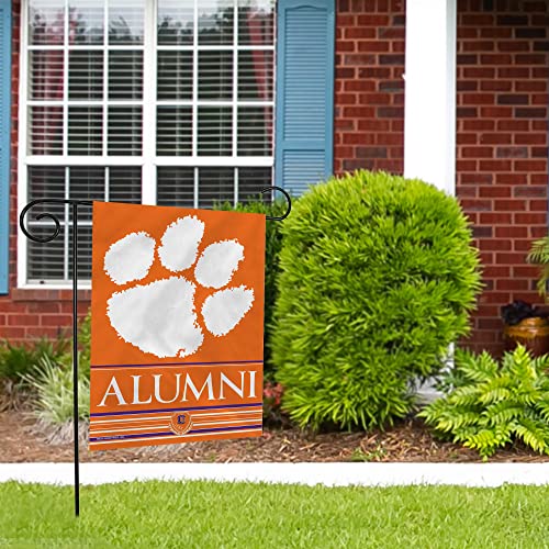 Clemson Tigers Double Sided Garden Flag - 13" x 18" Polyester
