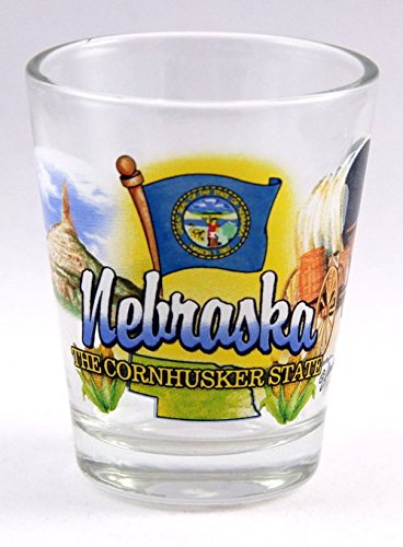 Nebraska Souvenir Shot Glass - Nebraska Cornhusker State Collectible