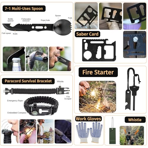 294-Piece Survival Kit with First Aid Gear & Emergency Tools