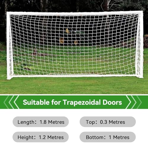 Kids Soccer Net 6x4ft Replacement Goal Net for Backyard & Training