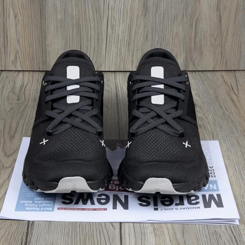 Durable Polyester Shoelaces for Athletic Sneakers - Black, 44 Inch