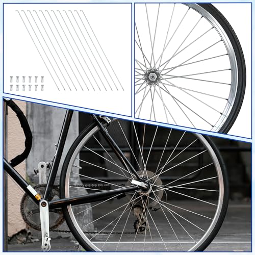 12PCS Stainless Steel Bicycle Spokes - 26cm Universal Fit