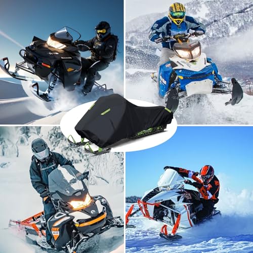 Universal Waterproof Snowmobile Cover - Fits 130''x 51''x 50'' - Heavy Duty