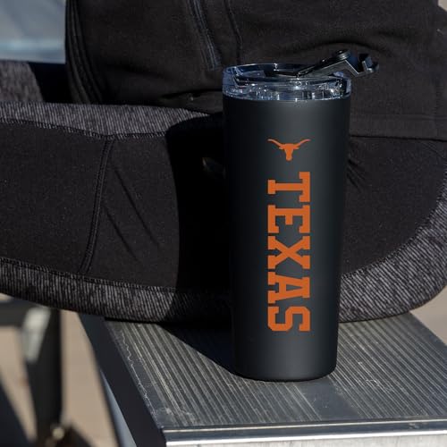 Rico NCAA Texas Longhorns 24oz Stainless Steel Tumbler with Lid & Straw