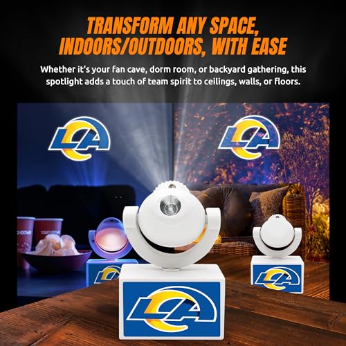 Los Angeles Rams LED Mini Spotlight Projector - Portable & Adjustable