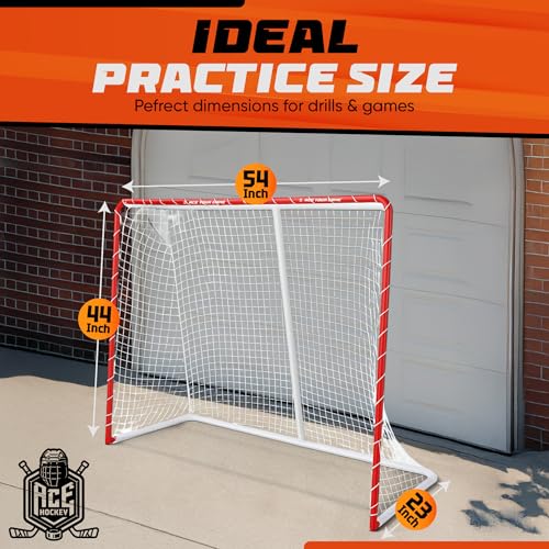 54" x 44" Street Hockey Goal - Lightweight Steel Frame Net