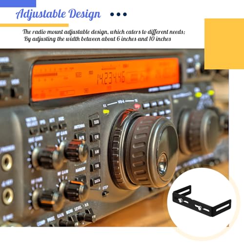Adjustable Universal Mounting Bracket for CB Radio - 6 to 10 in