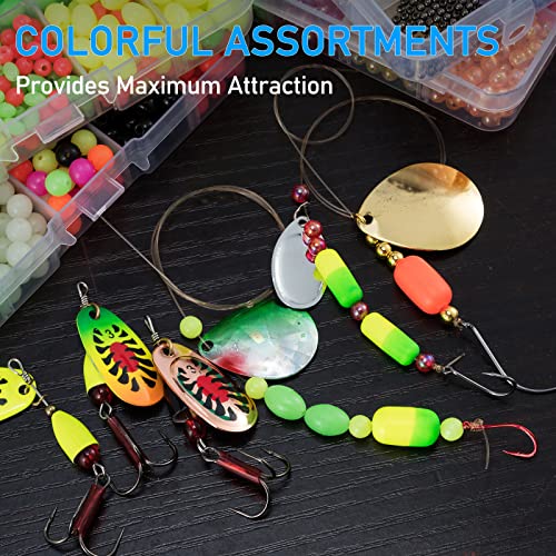 Fishing Bead Bait Eggs Kit - 1000pcs Floating Ball Stopper, 0.08/0.12/0.2 Inch