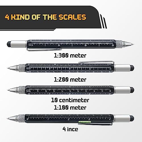 9-in-1 Multitool Pen Set - Durable Aluminum Tech Tool with 6 Refills