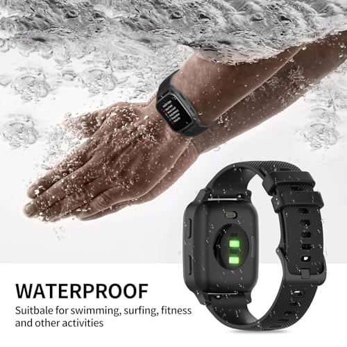 Soft Silicone Quick Release Watch Band for Garmin - Black