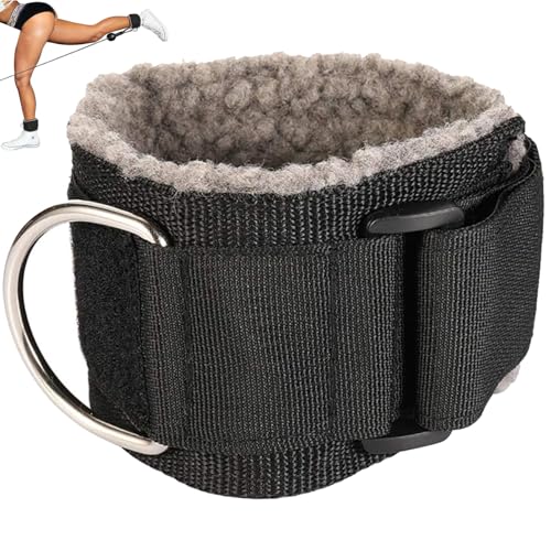Adjustable Ankle Straps for Cable Machines - Dark Grey 1 Pack