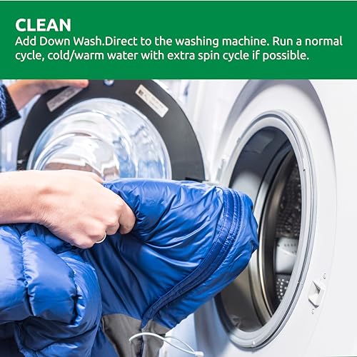 Nikwax Down Wash 1L (33.8 Fl Oz) - Detergent for Down Jackets & Sleeping Bags