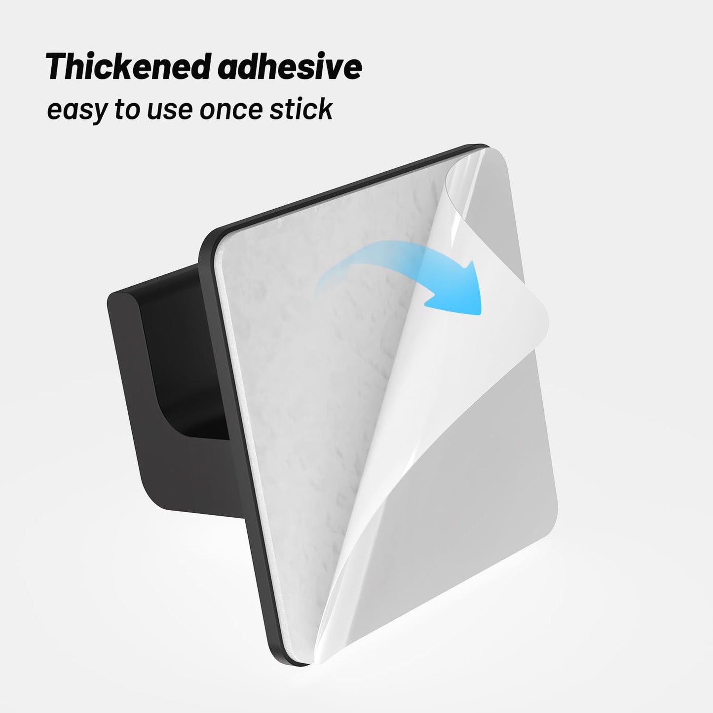 Fadroky Towel Hooks for Bathroom Adhesive, 4 Pack Matte Black Bathroom Hooks for Towels - Heavy Duty rustproof Towel Hook, sus304 Stainless Steel Adhesive Towel Hooks, Wall Mounted Shower Hooks