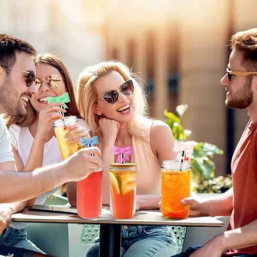 Bow Straw Topper for 10mm Straws - Leak-Proof Silicone Cover - 1Pcs-A