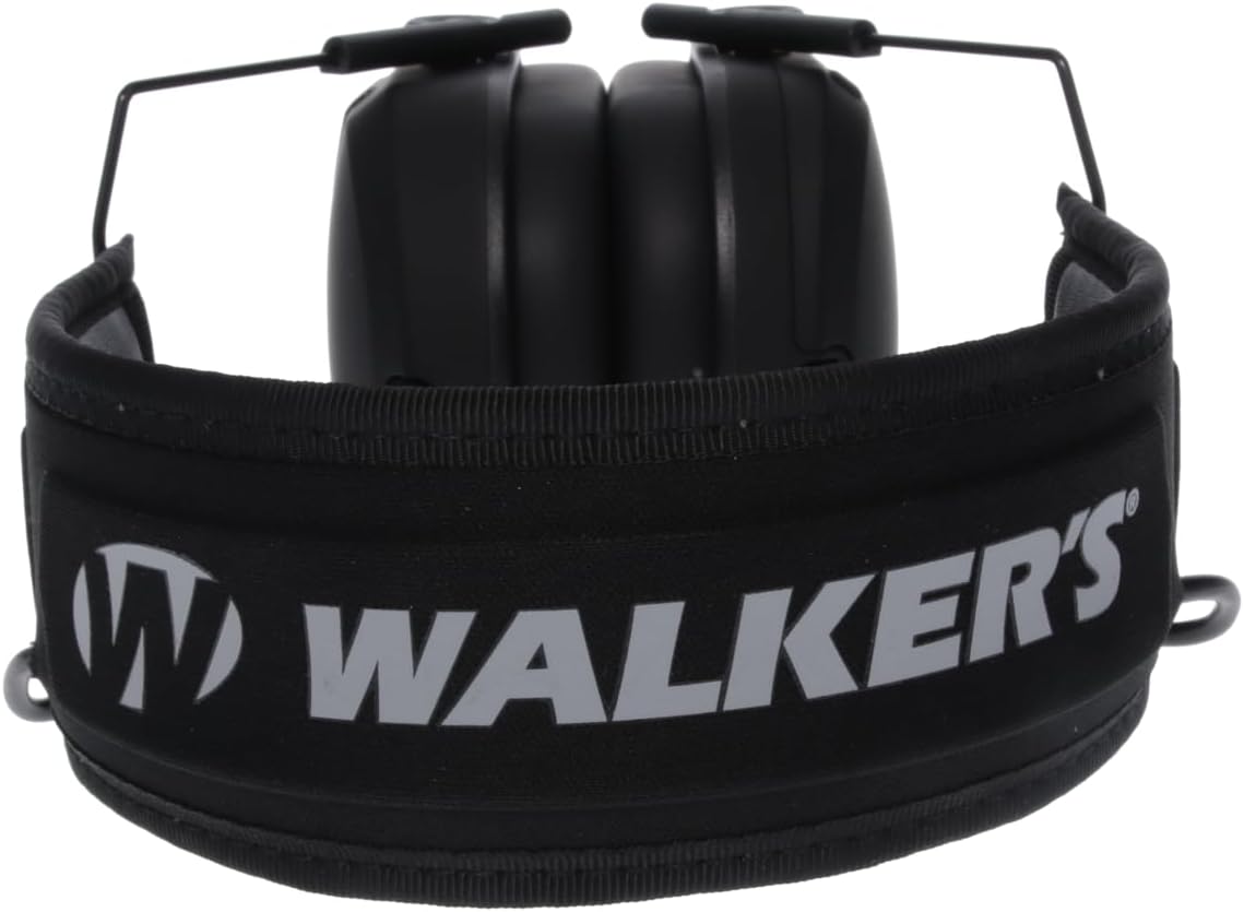 Walker’s Razor Slim Electronic Muff - Noise-Canceling Hearing Protection | Adjustable Fit
