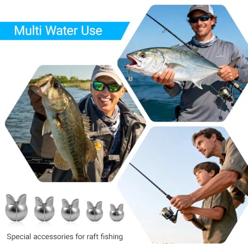 Split Shot Fishing Weights Sinkers - 100pcs Adjustable Clip-On 0.5g-2g