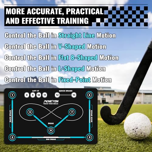 Peneyon B Field Hockey Training Mat - Indoor/Outdoor Stickhandling Practice Equipment