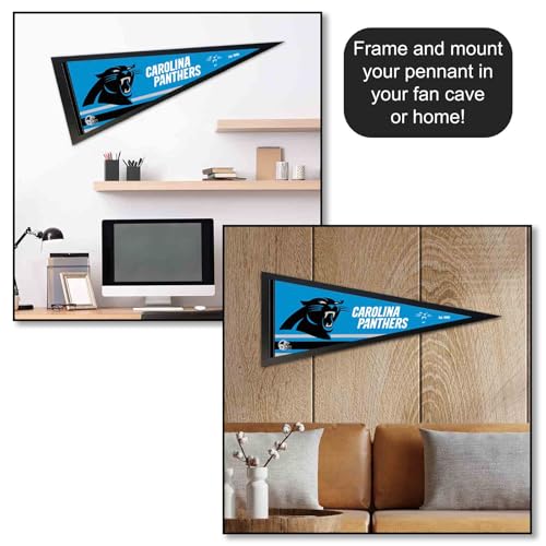 Carolina Panthers Pennant Banner Flag - 12x30 Felt Team Flag