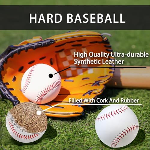 9 Inch Blank Practice Baseball - Standard Size & Weight - 1 Pack