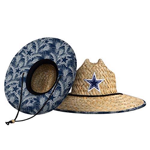 NFL Team Logo Floral Sun Straw Hat - One Size